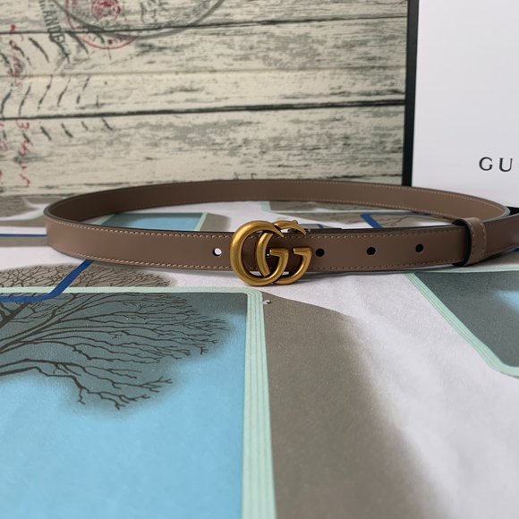 Leather belts with GG buckle main image 5